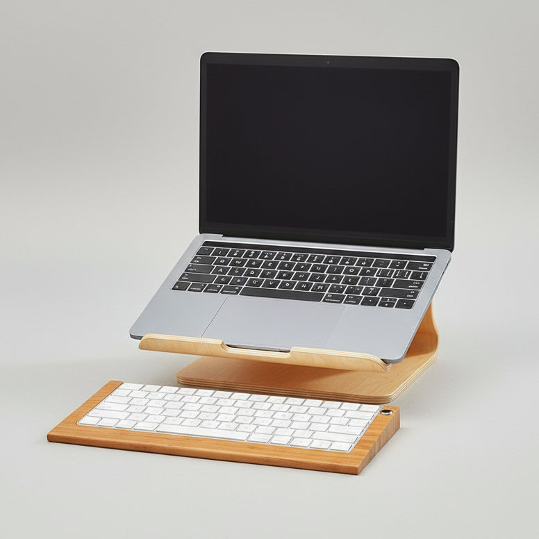Elevated Laptop Riser Stand - iWoodStore