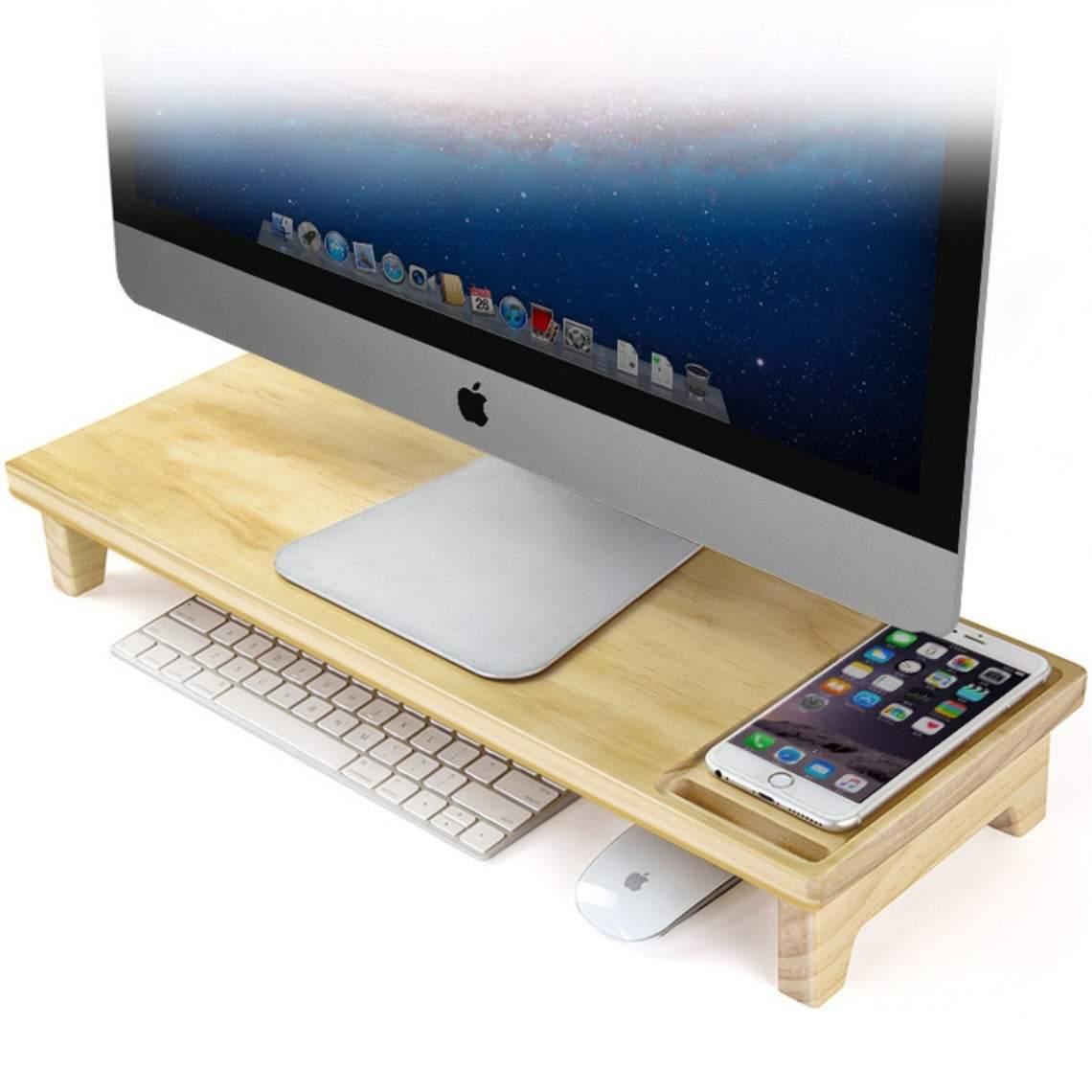 Elevated Monitor Riser Stand - iWoodStore