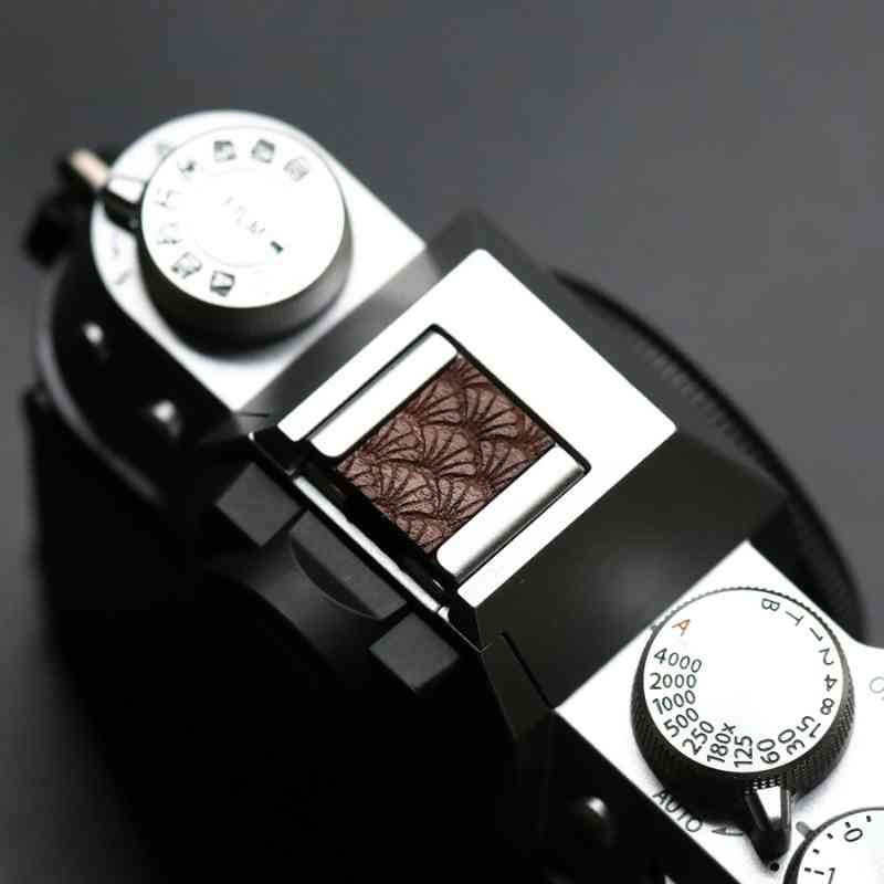 ★希少・極美品★ブロニカ VARIOGON 70-140mm f4.5#1838 Engraved Pattern Universal Hotshoe Cover 📷 iWoodStore.com 🌲