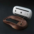 Ergonomic Apple Magic Mouse Base Tray Wood - iWoodStore