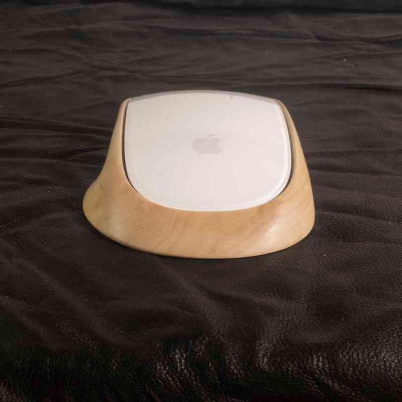 Ergonomic Apple Magic Mouse Base Tray Wood - iWoodStore