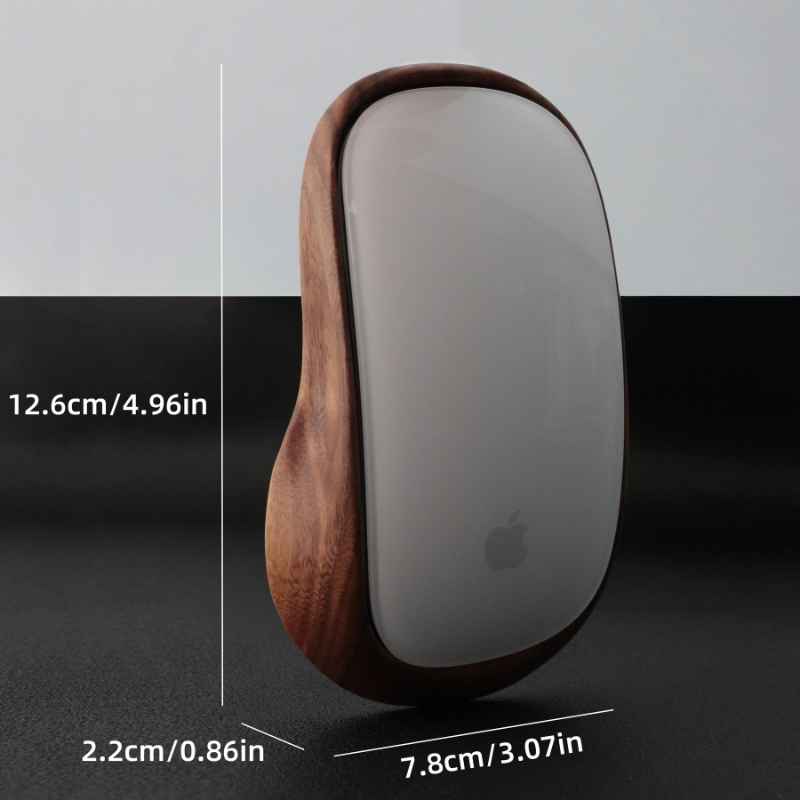 Ergonomic Apple Magic Mouse Base Tray Wood