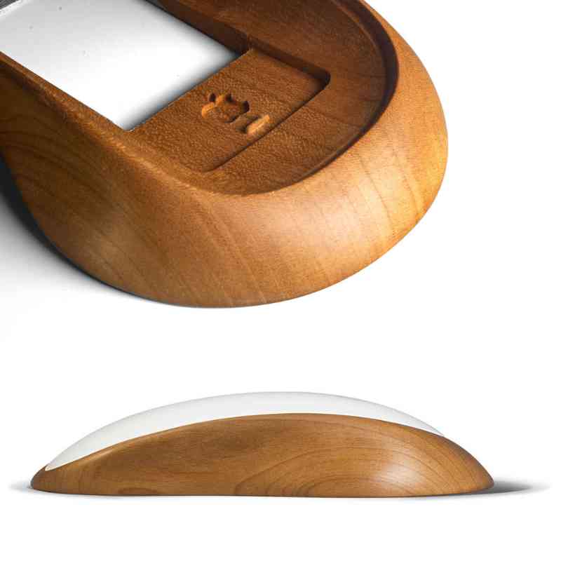 Ergonomic Apple Magic Mouse Base Tray Wood - iWoodStore