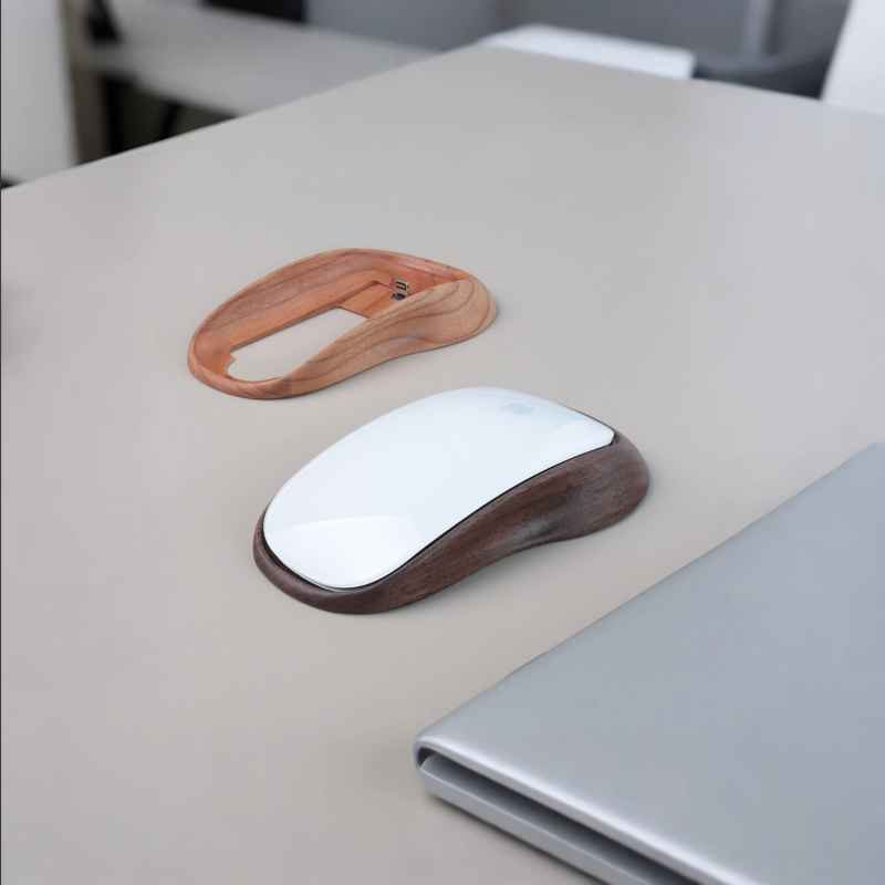 人間工学に基づいたApple Magic Mouseベーストレイ木製