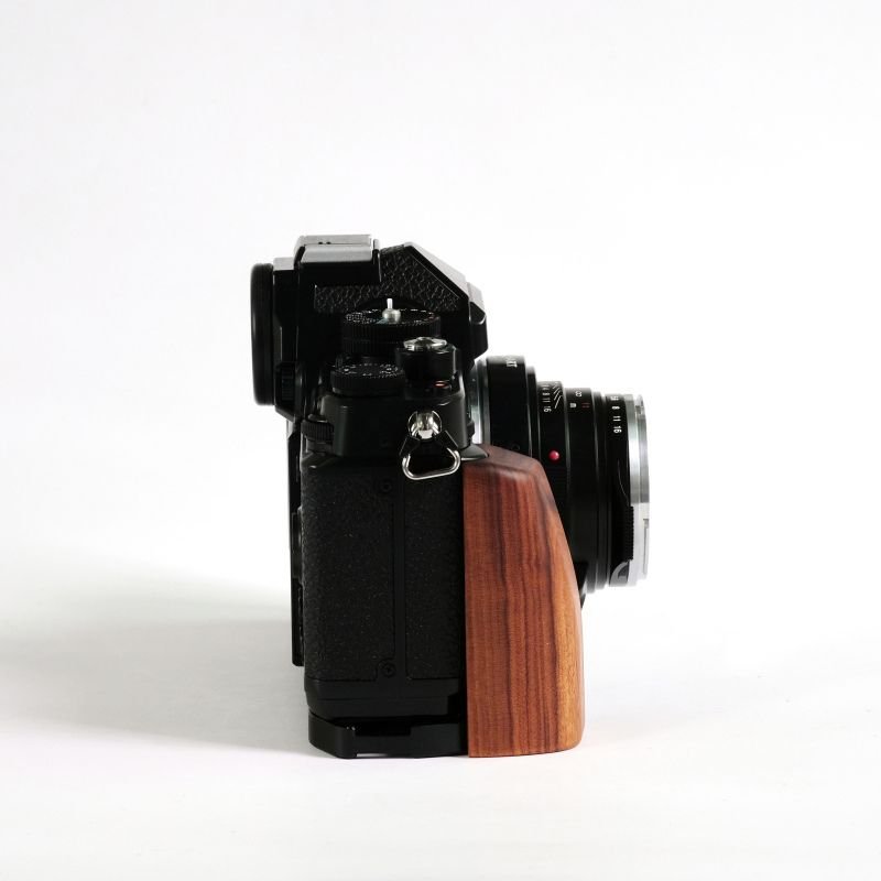 大きな手のための拡張 Nikon ZF グリップ 📷 本物の木製 🌲