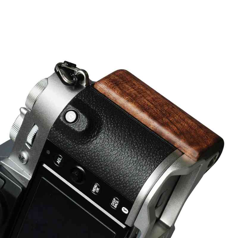 Extended Wooden Fuji XT50 Grip MS Design - iWoodStore