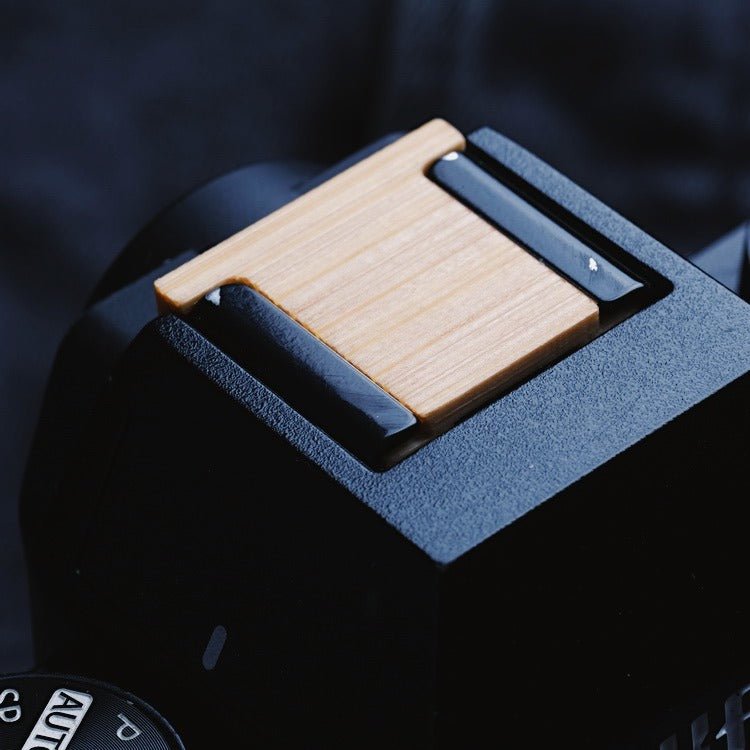 Fuji X-S10 X-H1 Wooden Shutter Button Hot Shoe Cover Set (XS10 XH1) - iWoodStore