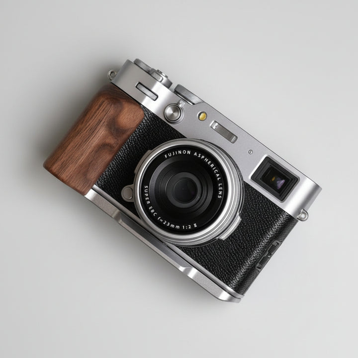 Fuji X100VI Grip 📷 Wooden Handle for X100V Series Cameras