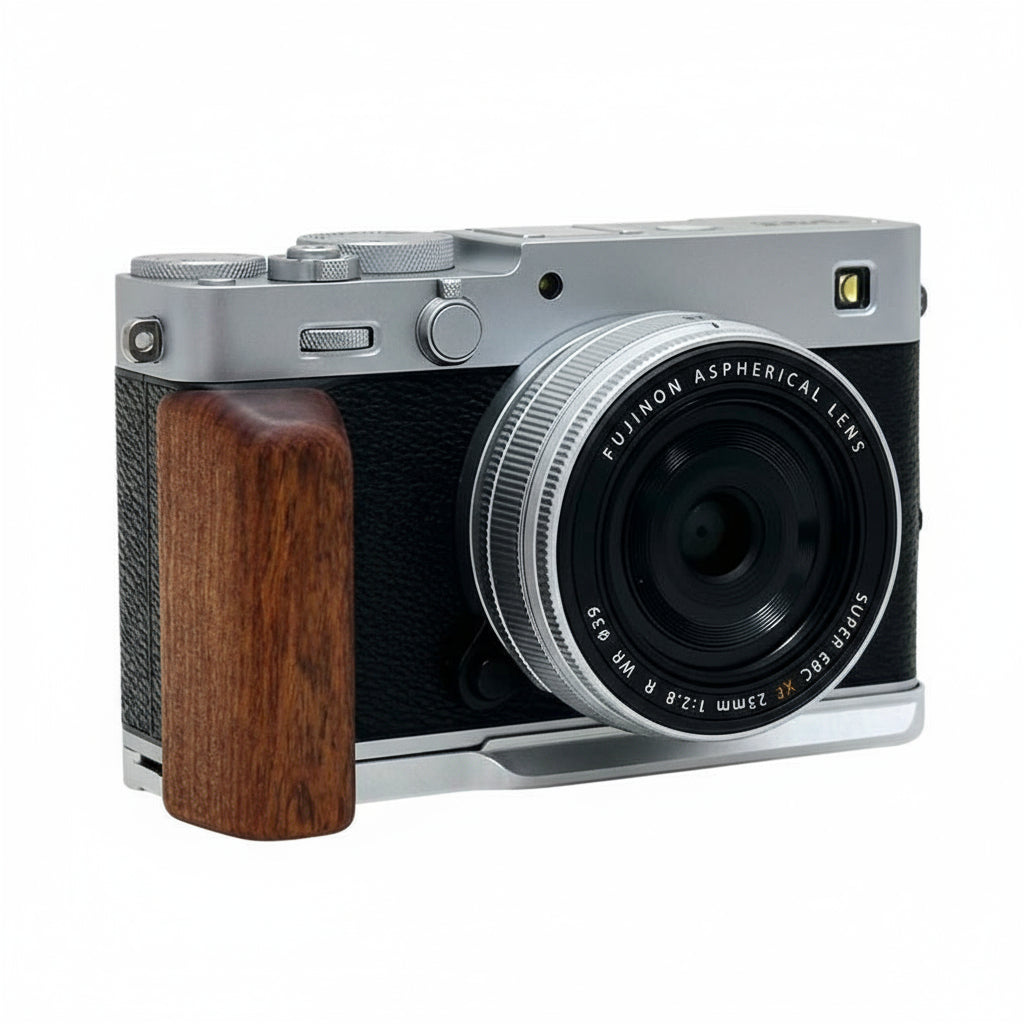 Fuji XE5 Wooden Grip by MS Design – Premium Walnut, Ebony or