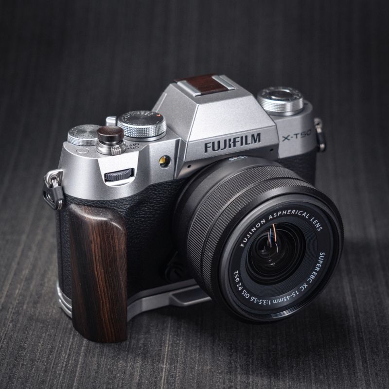 Fuji XT50 Grip Wood YW Design (X - T50) - iWoodStore