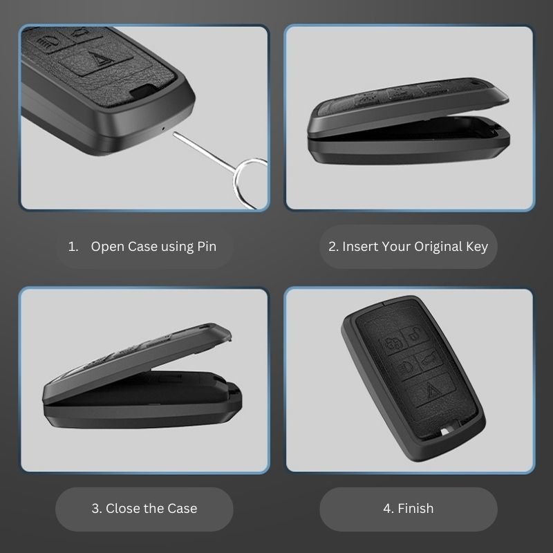 Leather Key Case Shell for Jaguar Land Rover Range Rover 🚗