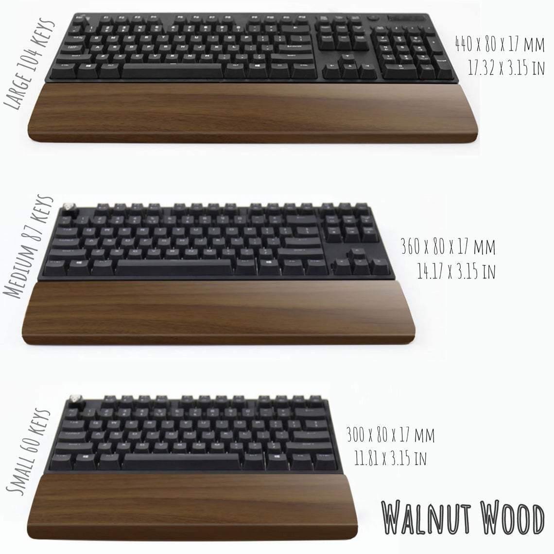 Keyboard Wrist Rest Support - iWoodStore