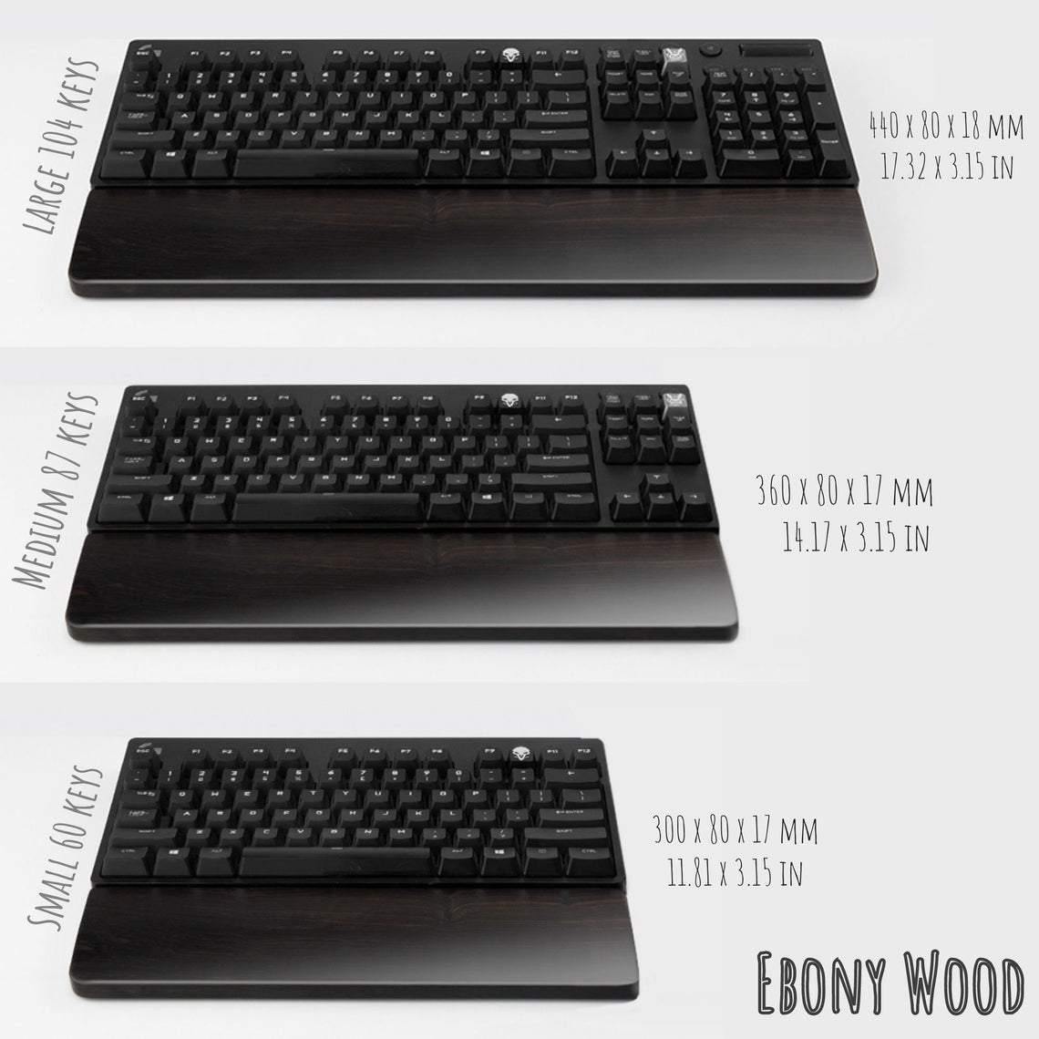 Wooden Keyboard Wrist Rest for Comfort and Support ⌨️