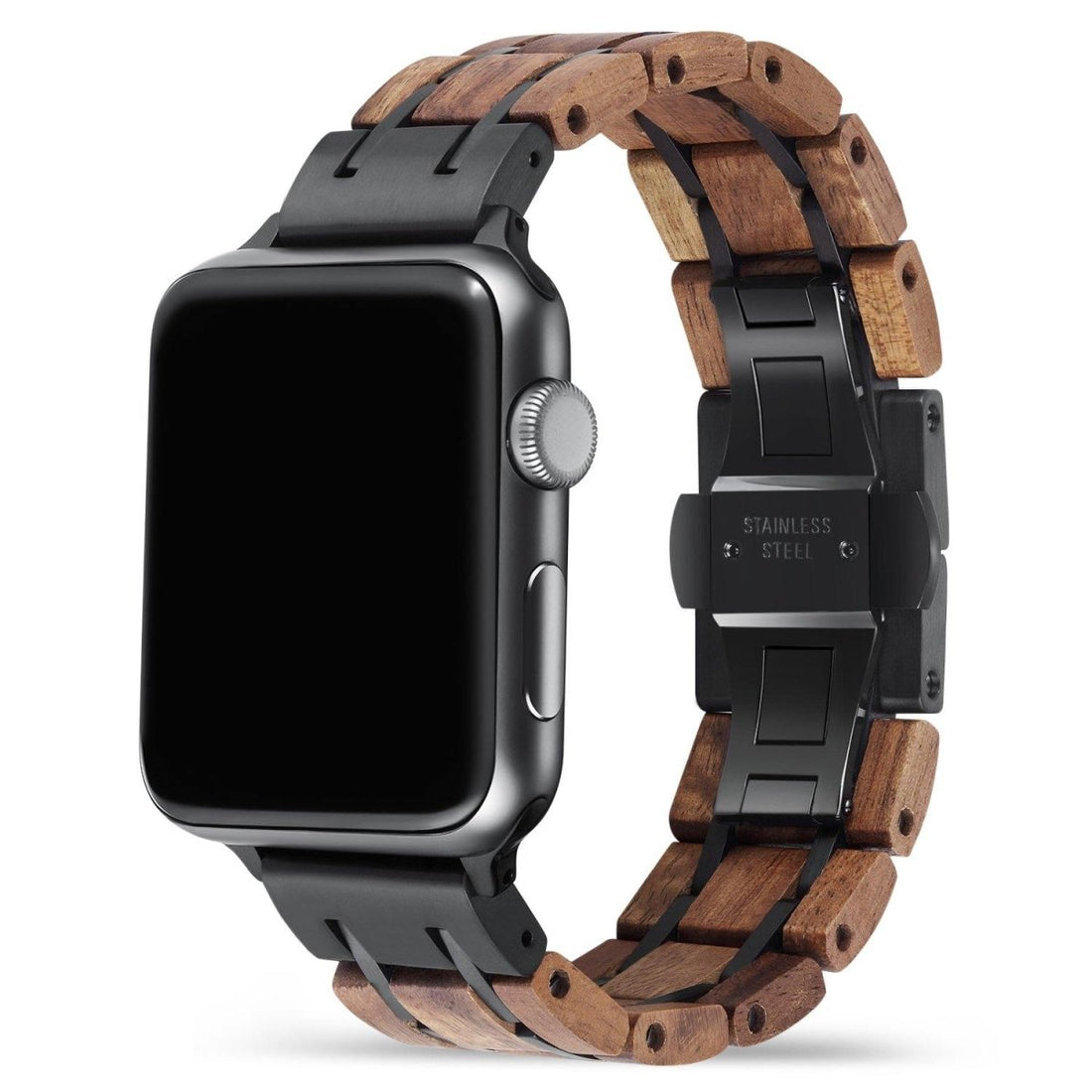 Koa Black Apple Watch Band - iWoodStore