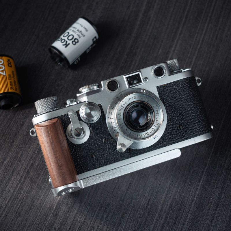 Wood Grip for Leica Barnack 3f/3g 📷 Elevate Your Experience