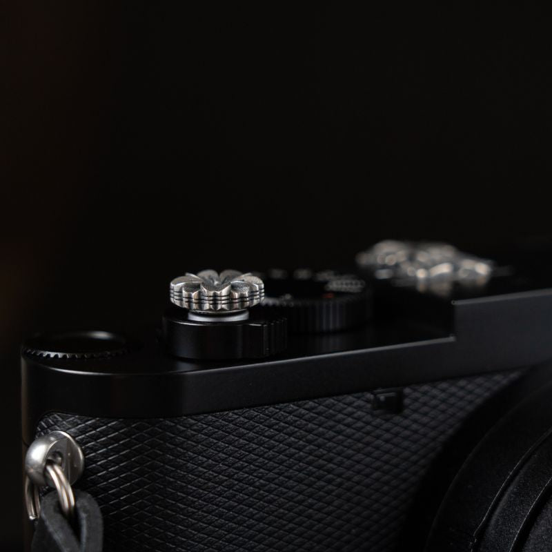 Leica Fujifilm Shutter Button Hot Shoe Cover Silver Sakura
