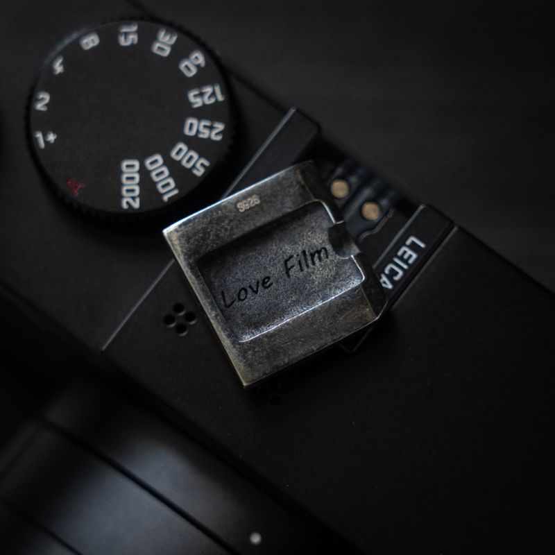 Copriscarpa Calda Originale Leica Q3 In Alluminio Anodizzato Nero #19654