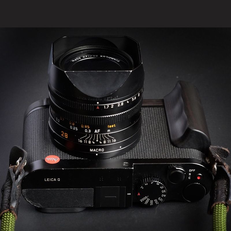 Leica Q Q2 Q-P Grip Black Sandalwood - iWoodStore