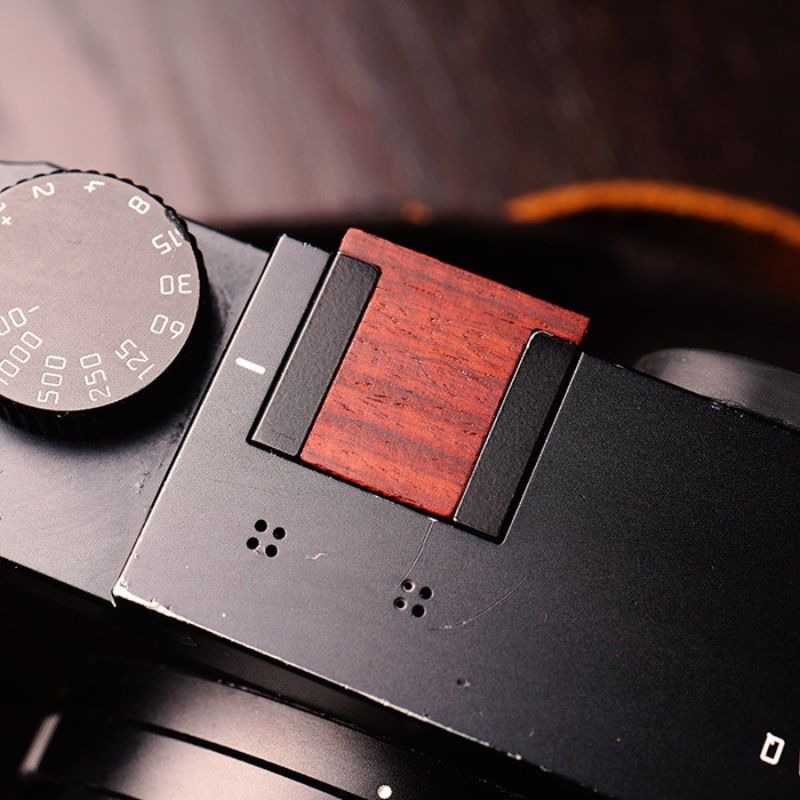 Leica Q2 Q1 Hot Shoe Shutter Button Cover Set 📷🔥 Wood 🌳