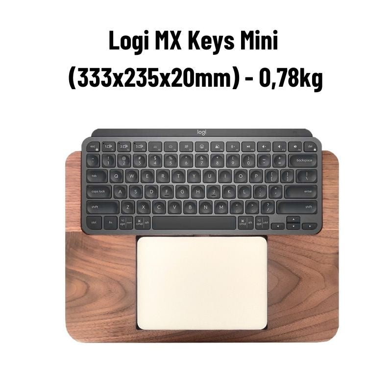 Logitech MX Keyboard Tray Magic TrackPad Palm Rest - iWoodStore