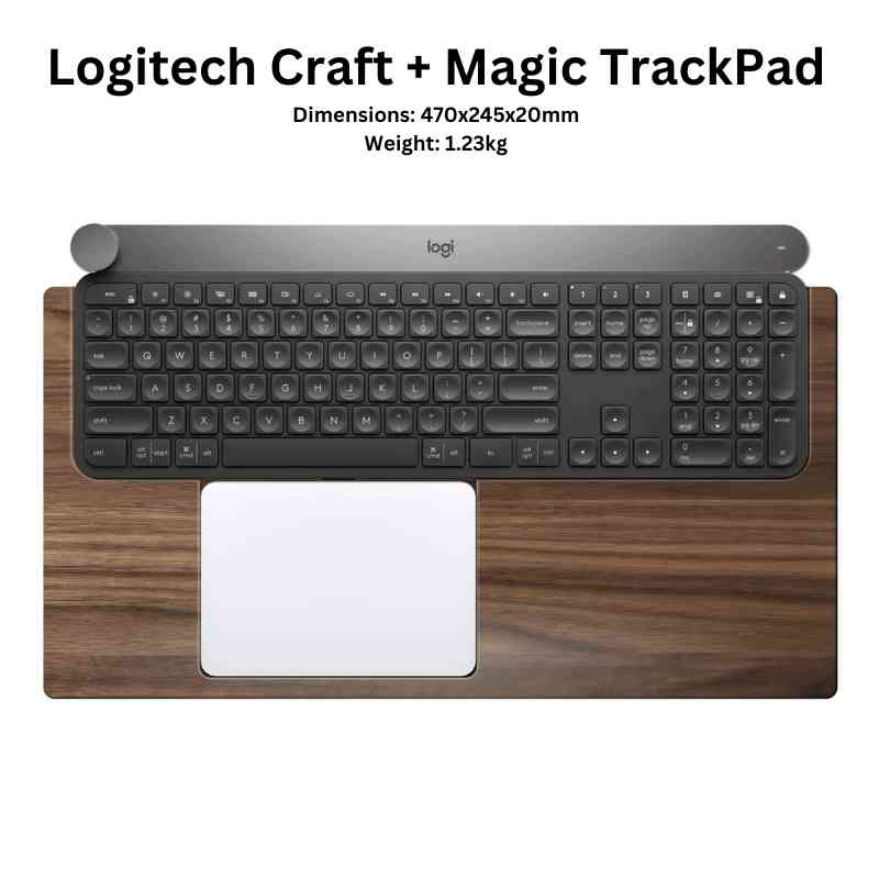 Logitech Trackpoint Logitech MX Keyboard Tray for - Magic TrackPad and Palm Rest