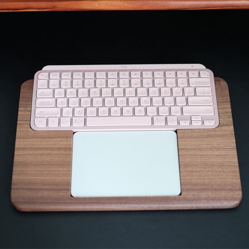 Logitech MX Keyboard Tray Magic TrackPad Palm Rest - iWoodStore