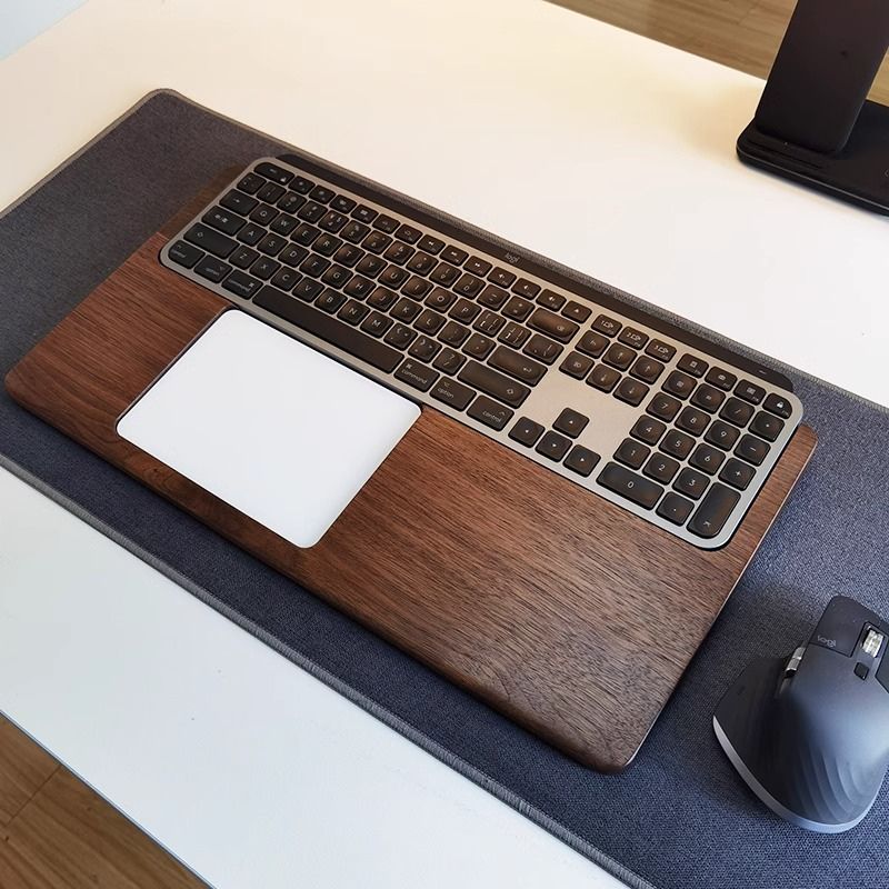 Logitech MX Keyboard Tray Magic TrackPad Palm Rest - iWoodStore