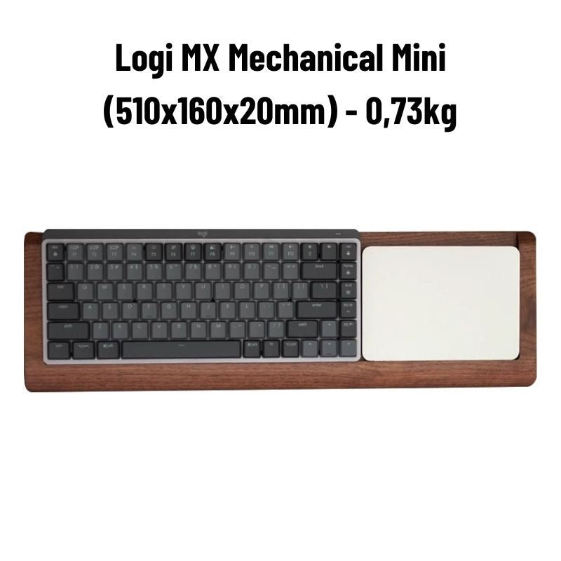 Logitech MX Keyboard Tray Magic TrackPad Palm Rest - iWoodStore