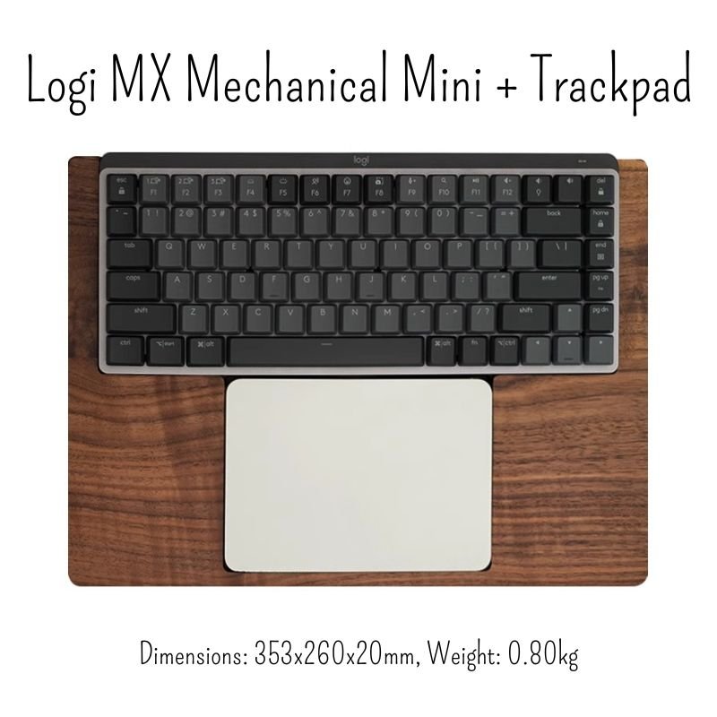 Logitech MX Keyboard Tray Palm Rest - iWoodStore