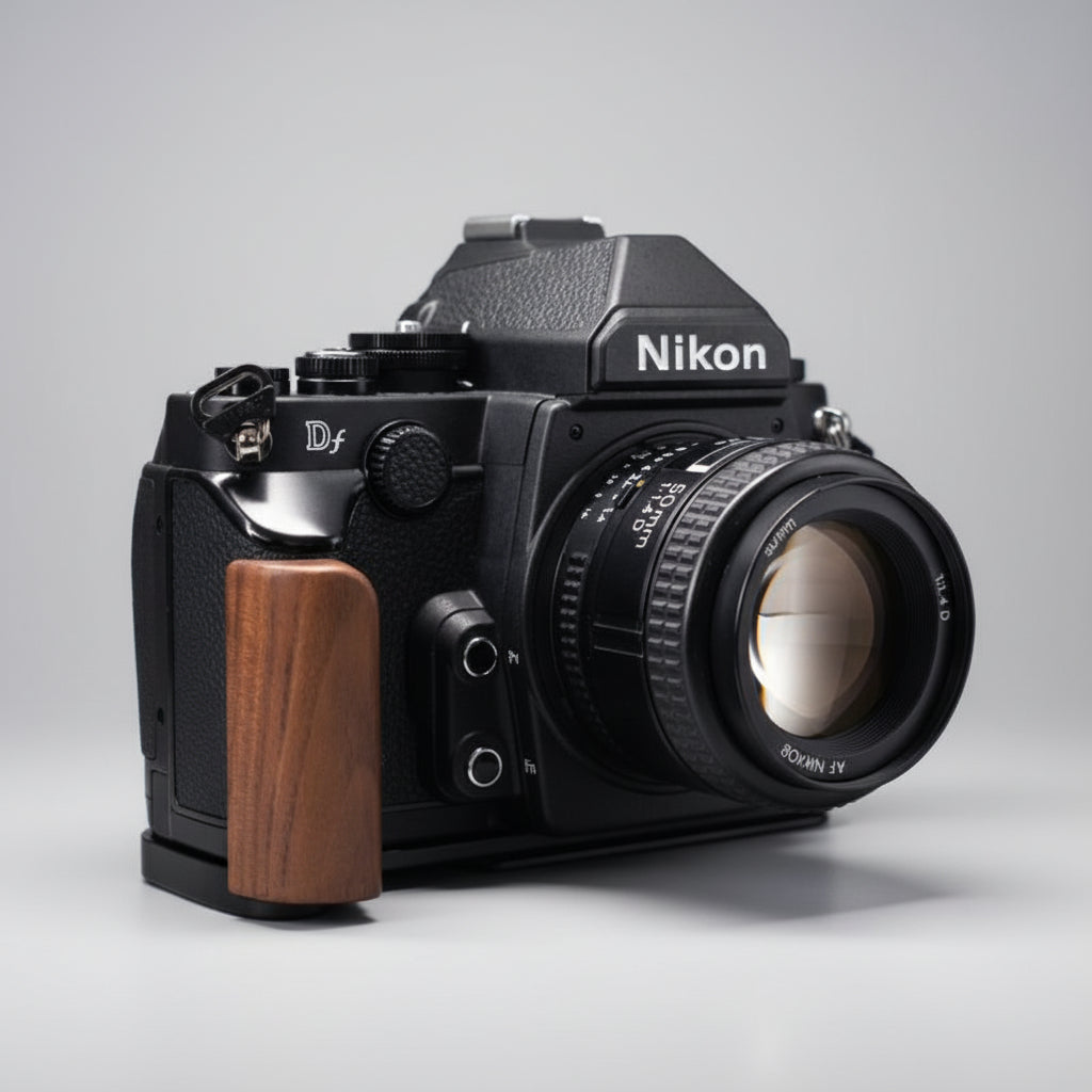 Nikon Df Handgrip - Luxurious Wooden Grip YW Edition