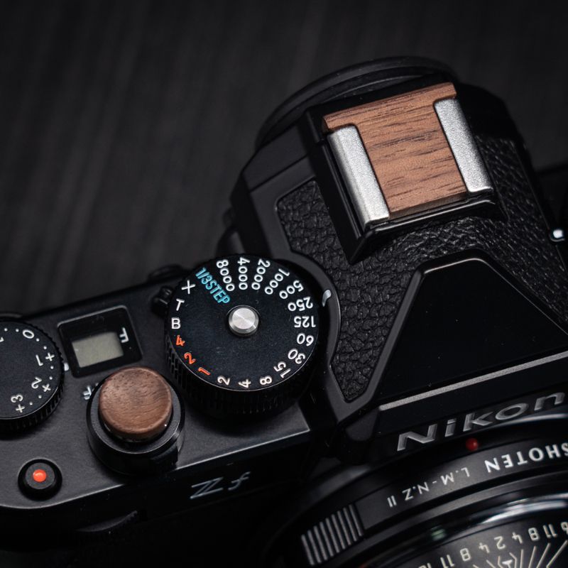 Nikon DF Wooden Hot Shoe Cover Set - Premium Real Wood