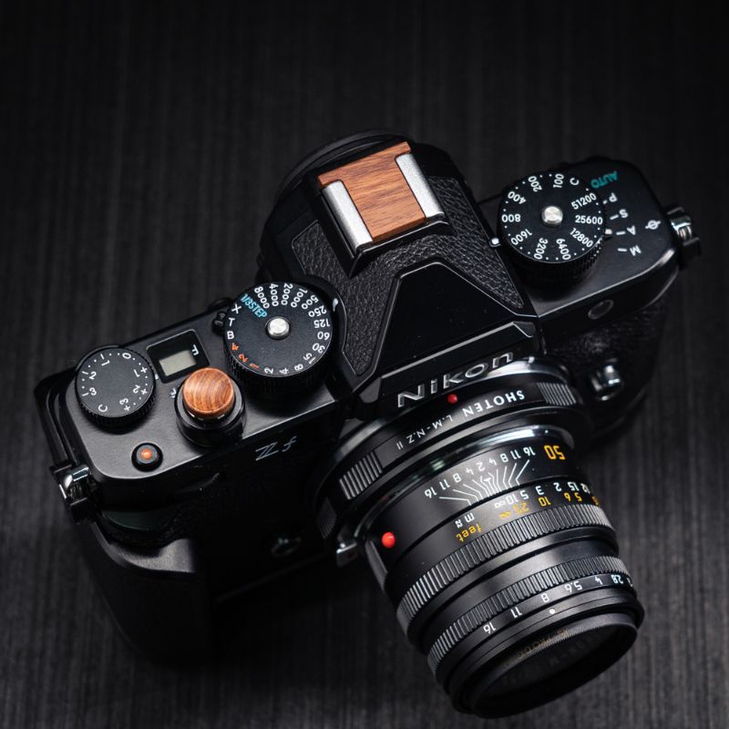 Nikon DF 木製ホットシューカバーセット - プレミアム本木