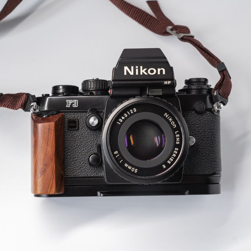 Nikon F3 プレミアムウッドグリップ 📷 体験を向上