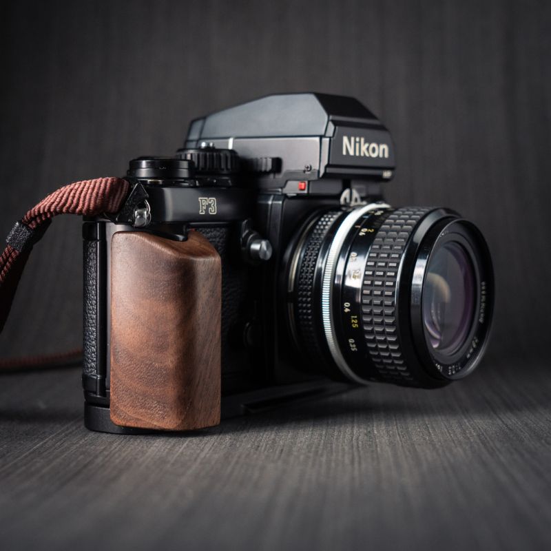 Nikon F3 プレミアムウッドグリップ 📷 体験を向上