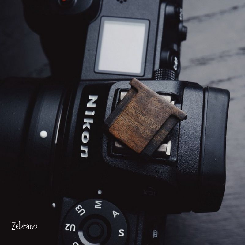 Nikon Z5 Z6 Z50 Wood Hot Shoe Cover - Handcrafted Protection