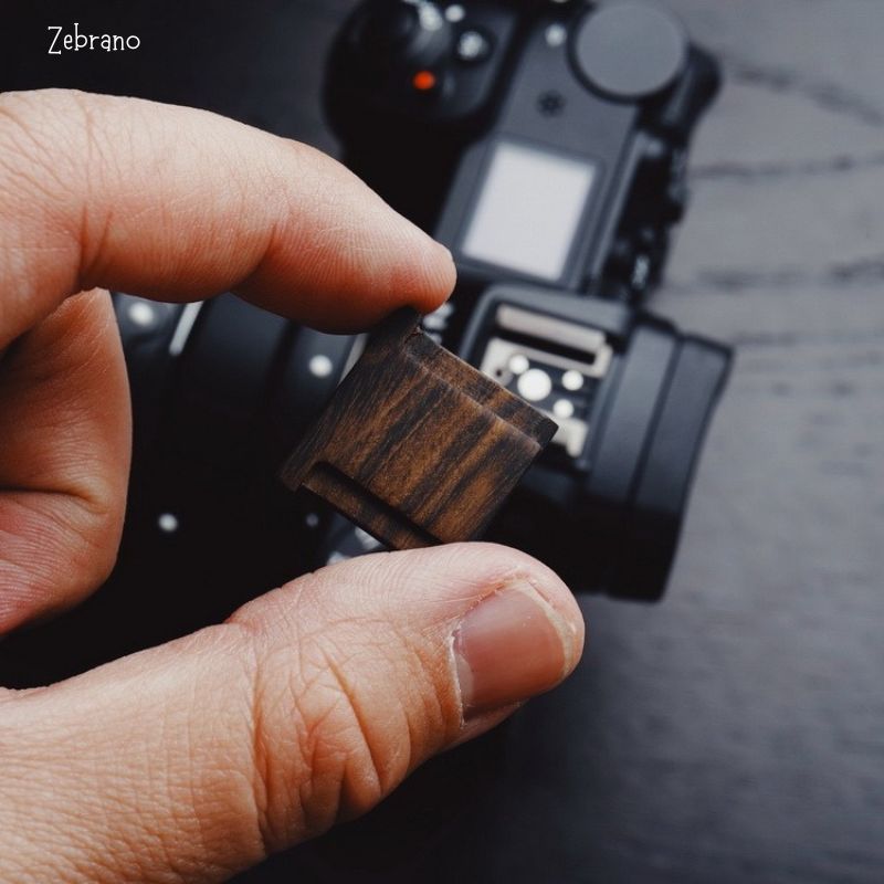 Nikon Z5 Z6 Z50 Wood Hot Shoe Cover - Handcrafted Protection