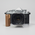 Nikon ZF camera with wooden walnut grip silver base iwoodstore