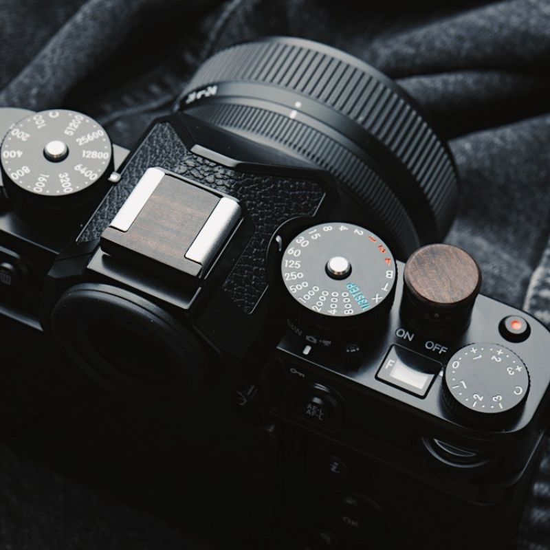 JJC Shutter Release Button For Fujifilm X-Series Cameras (X100VI, X-T5, X-E4, Etc.) - Black