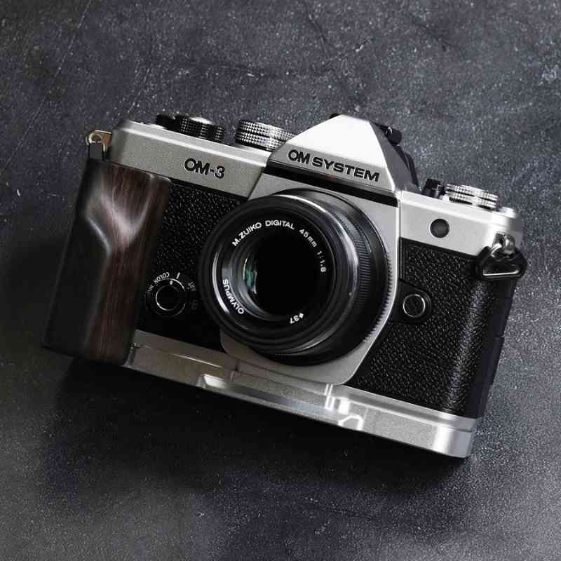 Olympus OM3 Grip Wood MS Design - iWoodStore