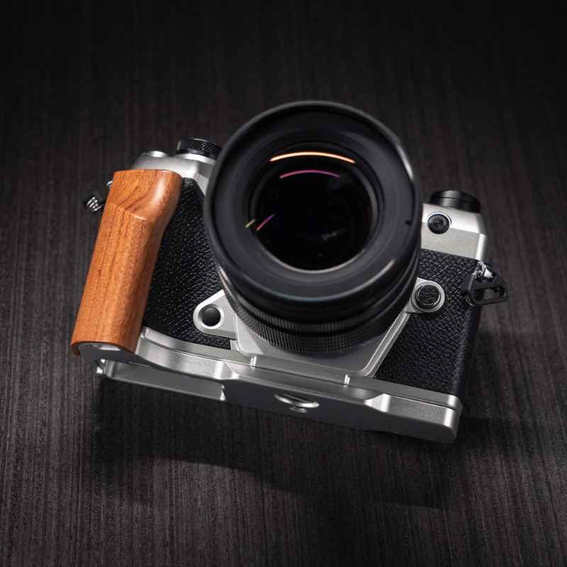 OM-System OM5II Wooden Camera Grip | Premium Handmade Grip by