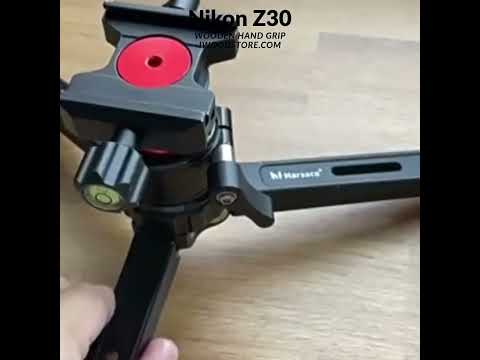 Nikon Z30 Handcrafted Wooden Grip | Ebony & Walnut | iWoodStore