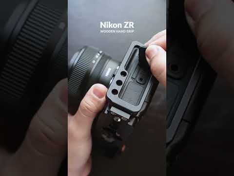 Nikon ZR Ergonomic Wooden Hand Grip | Handmade Walnut & Ebony