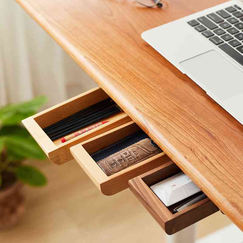 Pull - out Wooden Desk Drawer Hidden Storage - iWoodStore