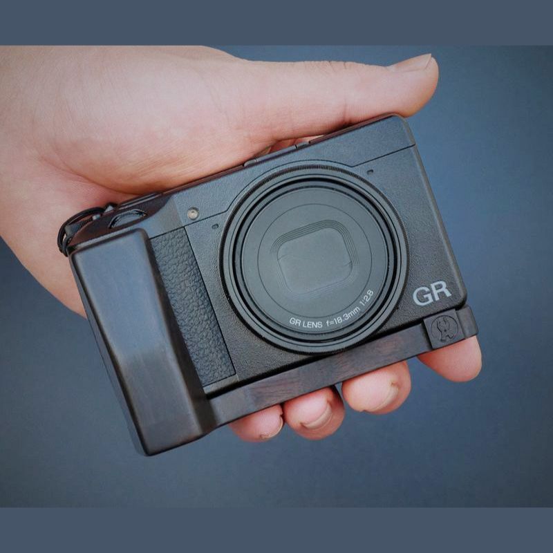 リコー GR3/GR3X カメラ用ハンドメイド黒檀グリップ