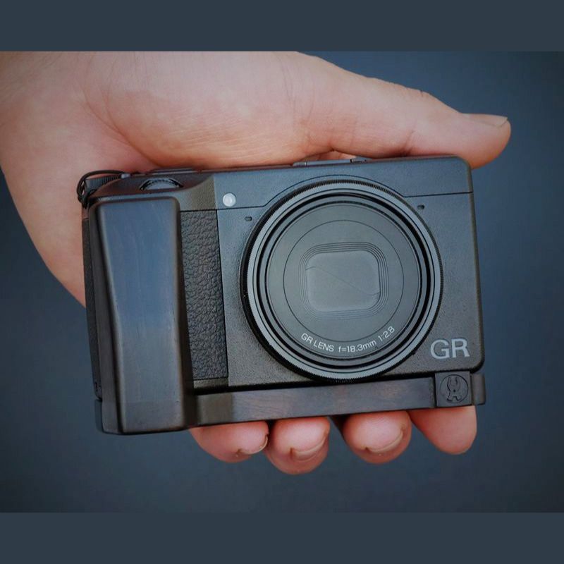 Ricoh GR3 GR3X Grip Ebony Wood - iWoodStore