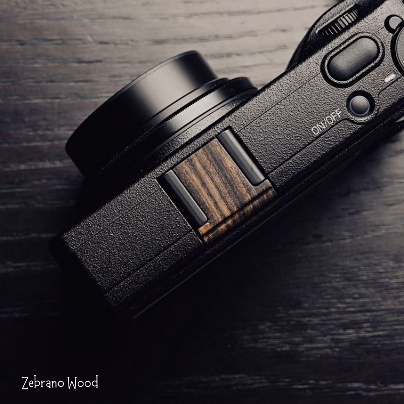 Premium Wooden Hot Shoe Cover for Ricoh GR3 GR3x Camera