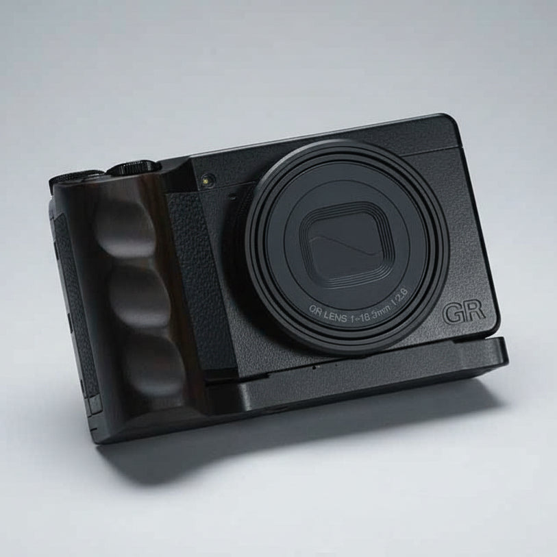 Wooden Grip for Ricoh GR4 – Premium Ergonomic Handgrip