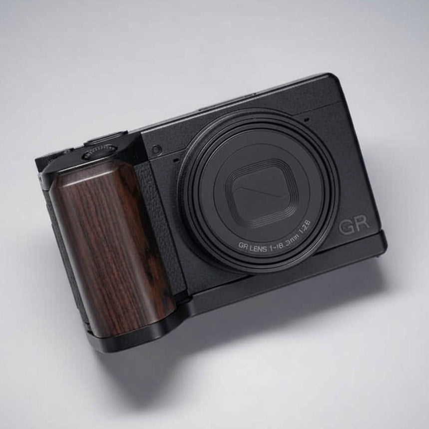 Wooden Grip for Ricoh GR4 – Premium Ergonomic Handgrip