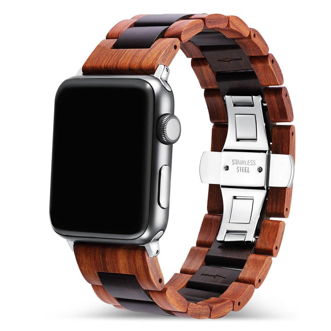 Rose Ebony Wooden Band for Apple Watch - iWoodStore