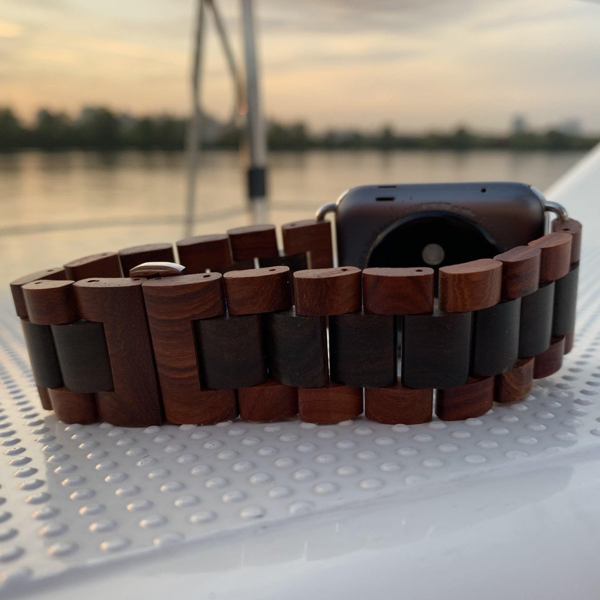 Rose Ebony Wooden Band for Apple Watch - iWoodStore